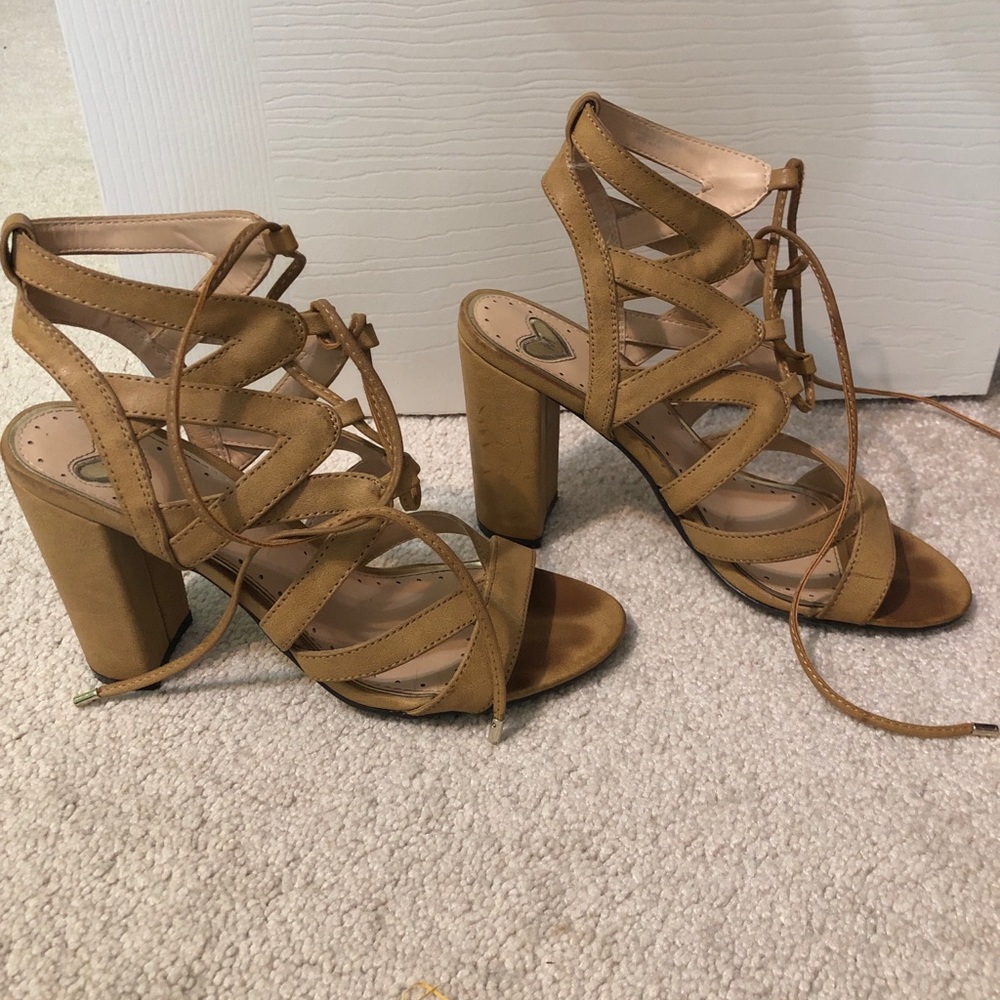 Lace up heels